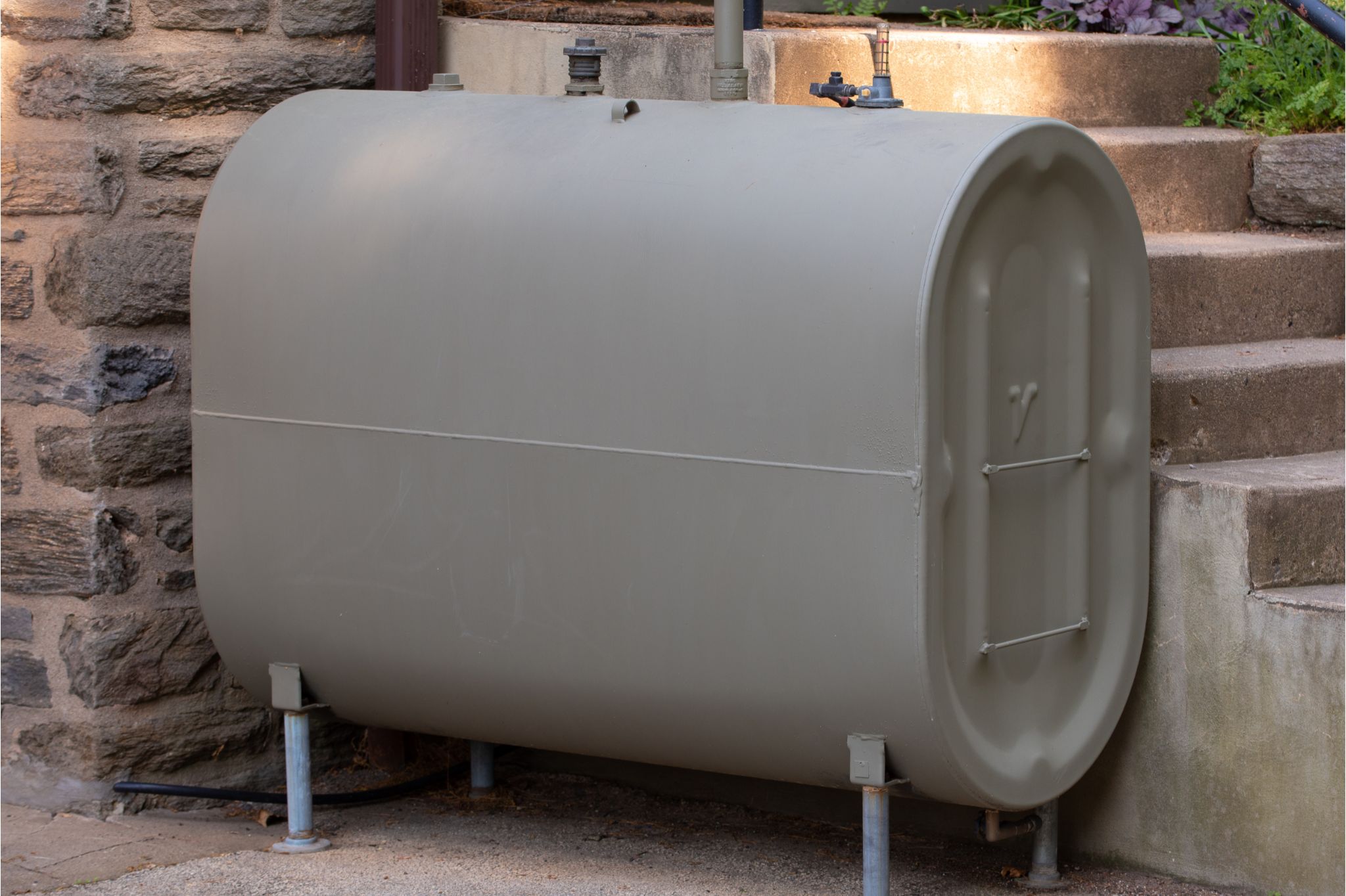 Oil tank installation and replacement.