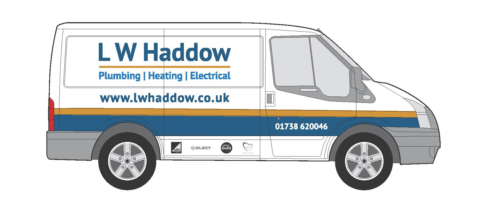 LW Haddow Plumbing and Heating van